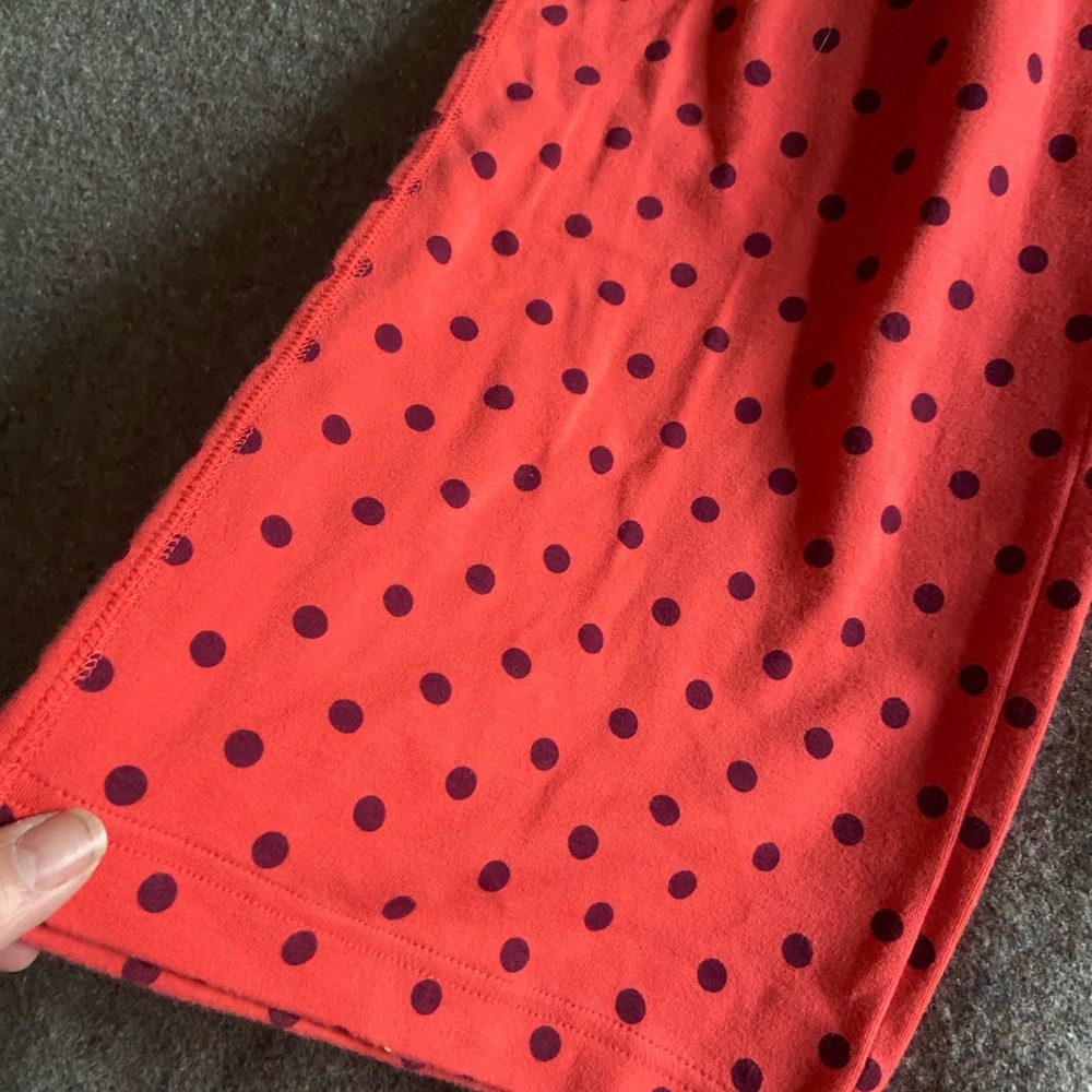 Eddie Bauer Coral Polka Dot Pajama Pants XL - Picture 4 of 11